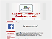 Tablet Screenshot of eic-immobilier.info